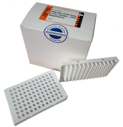 Imagem de Placas de PCR de 96 poços de 01 mL (branco) - CFX/StepOne/LC
