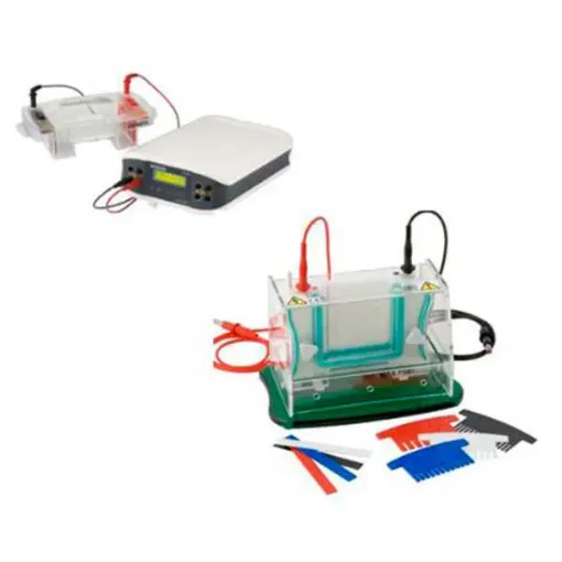 Picture of Horizontal and vertical electrophoresis gel units