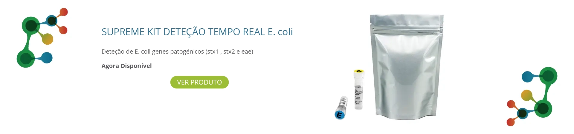 Deteção de E. coli genes patogénicos (stx1 , stx2 e eae)