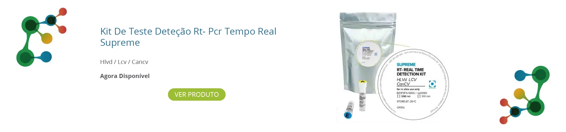 Kit De Teste Deteção Rt- Pcr Tempo Real Supreme