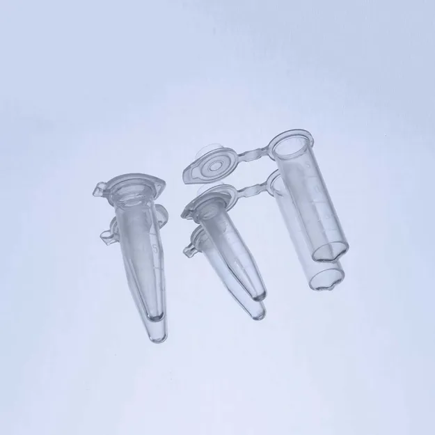 Imagem de Tubos de microcentrífuga PP 0 5 mL graduados transparentes sem DNase/RNase
