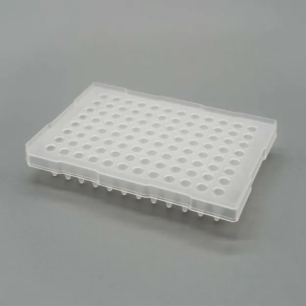 Picture of PCR Plates 96-Well PP 0.2 mL Semi-Skirted Raised Rim Clear/Frosted DNase/RNase Free